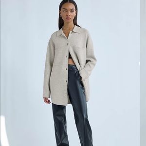 Aritzia Babaton Society Sweater Knit shacket